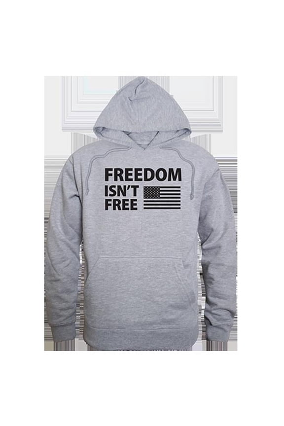 Freedom Isnt Graphic Pullover Sweatshirt, Heather Gray - Small