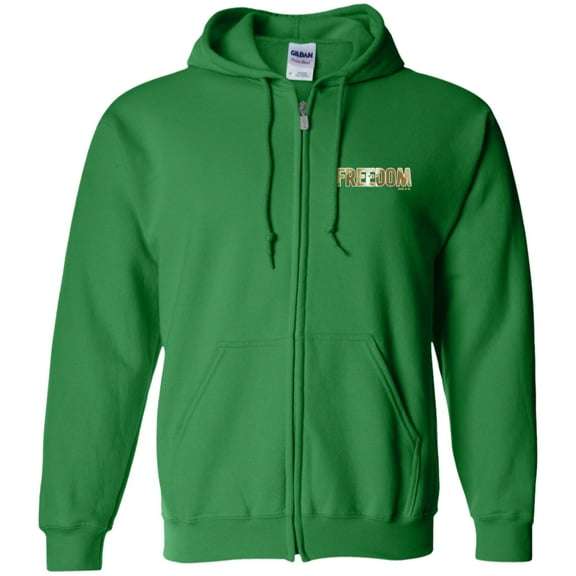 Freedom Men Zip Up Hooded Sweatshirt