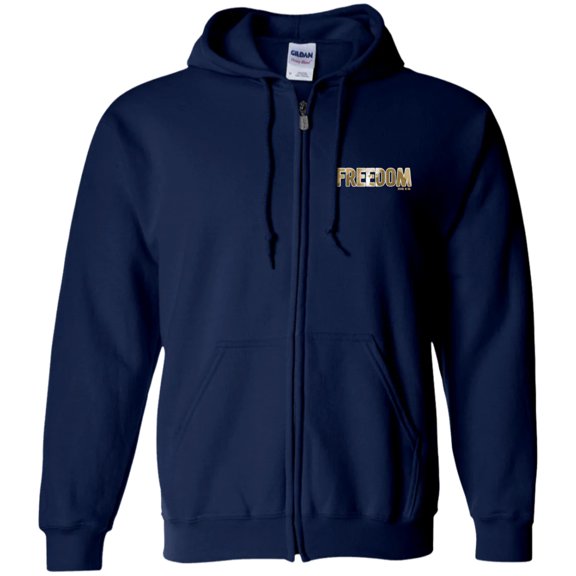 Freedom Men Zip Up Hooded Sweatshirt
