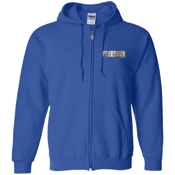 Freedom Men Zip Up Hooded Sweatshirt