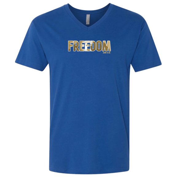 Freedom Men’s Premium Fitted SS V-Neck
