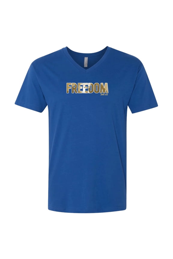Freedom Men’s Premium Fitted SS V-Neck