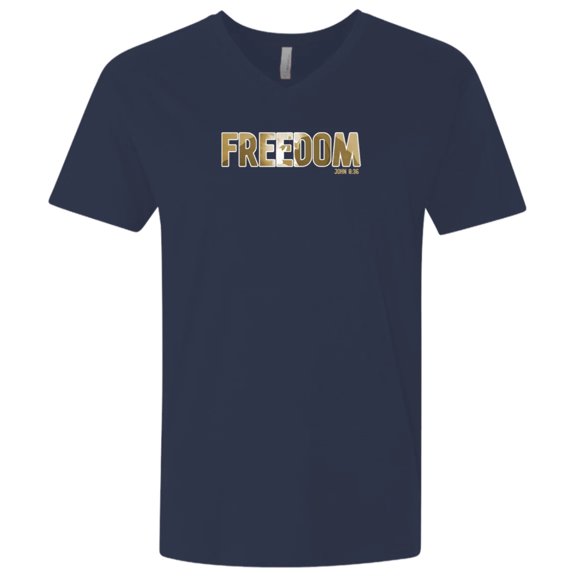 Freedom Men’s Premium Fitted SS V-Neck
