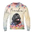 thumbnail image 1 of Freedom Newfoundland on Independence Day 4th of July All Over Print 3D Sweatshirt Unisex Merch Newfie Dog Lover Gifts - 01005, 1 of 6