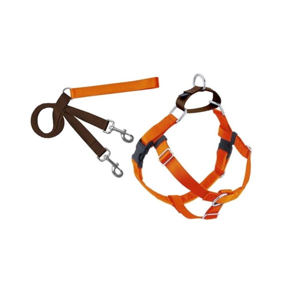 Freedom No-Pull Dog Harness Training Package with Leash, Rust Orange Xlarge