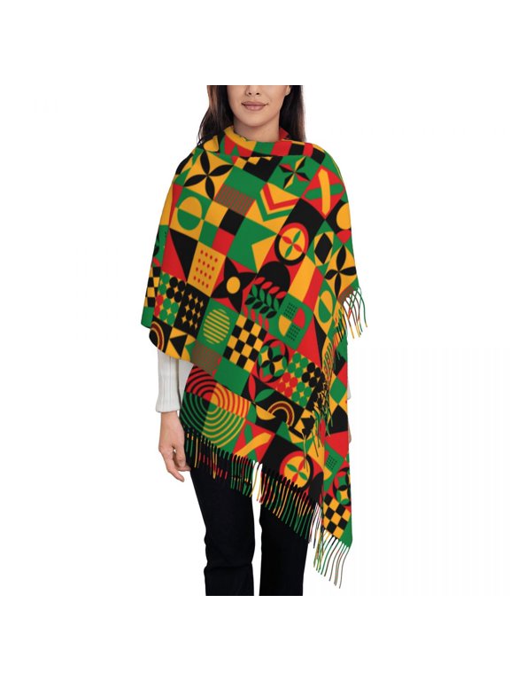 Freedom Or Emancipation Day Womens Warm Winter Infinity Scarves Set Blanket Scarf Pure Color