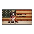 thumbnail image 1 of Freedom Paws Patriotic Saint Bernard Vintage Memorial Day Desk Mat Full Keyboard Mouse Pad St Dog Lover Large Mousepad - 12006, 1 of 5