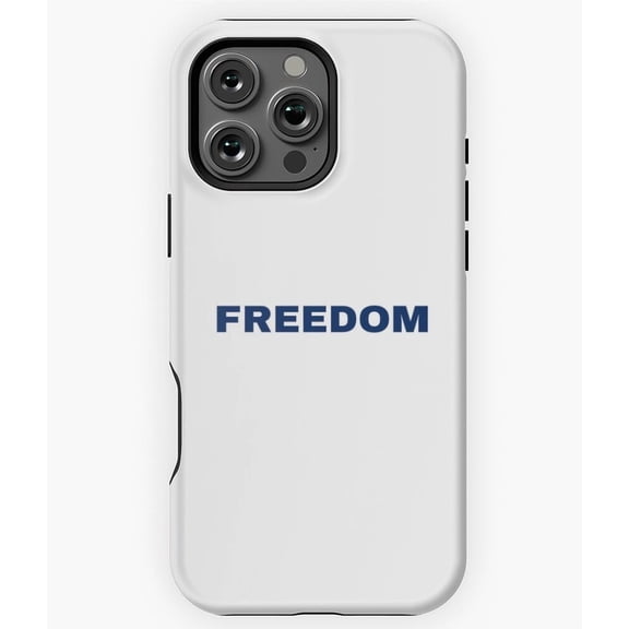 Freedom Political Statement Bold Text Patriotic Rights A116 Protective Case for iPhone 17 16 15 14 13 12 11 Pro Max