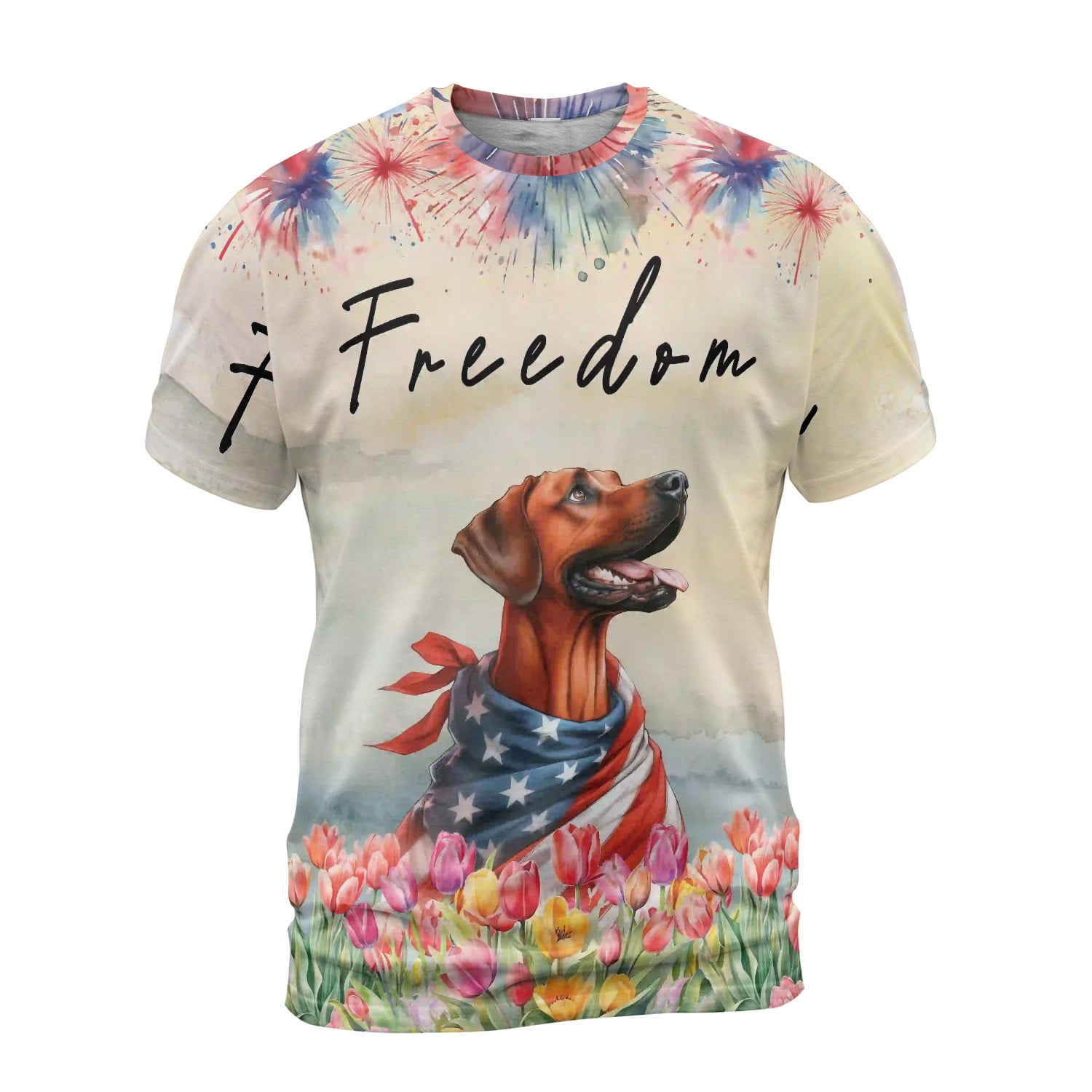Rhodesian Ridgeback Items Freedom Rhodesian Ridgeback on Independence Day 4th of July All Over ...