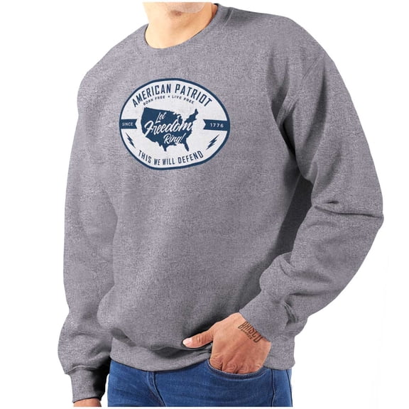 Freedom Ring This We Defend Patriotic Sweatshirt for Men or Women Brisco Brands M