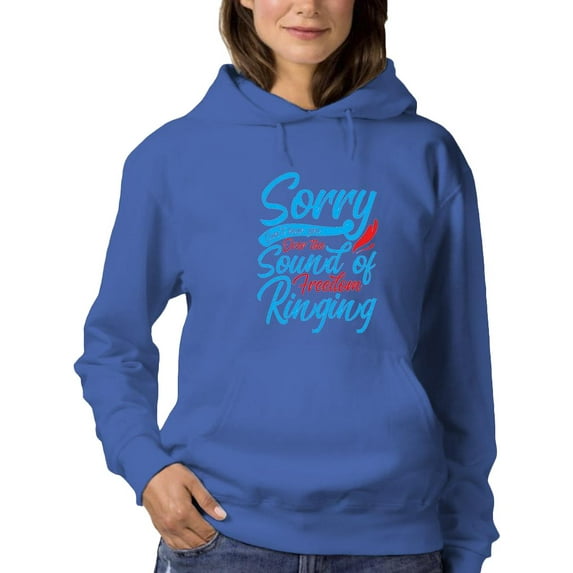 Freedom Ringing Hoodie Women -Image by Shutterstock, Female Large