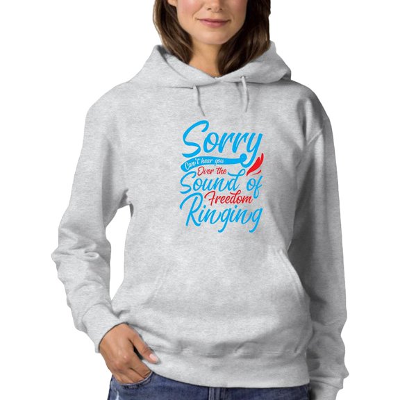 Freedom Ringing Hoodie Women -Image by Shutterstock, Female Small