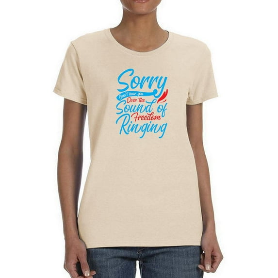 Freedom Ringing T-Shirt Women -Image by Shutterstock, Female 5X-Large