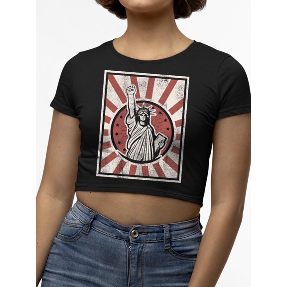 Freedom Rising Graphic Tee Crop Tee Women's