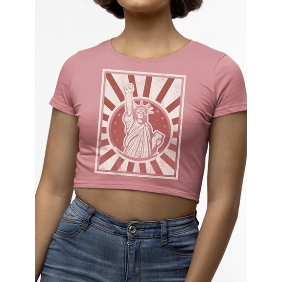 Freedom Rising Graphic Tee Crop Tee Women's