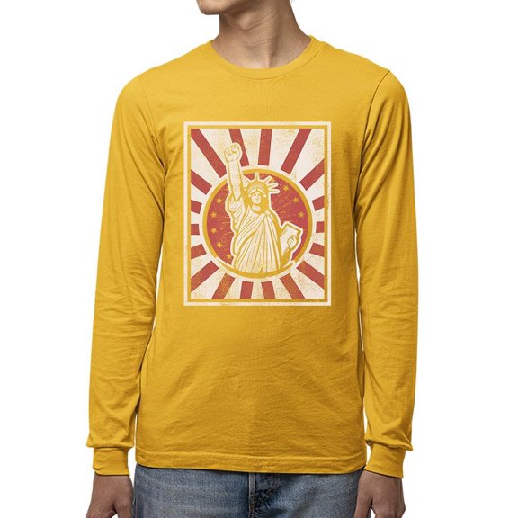 Freedom Rising Graphic Tee Long Sleeve Men's