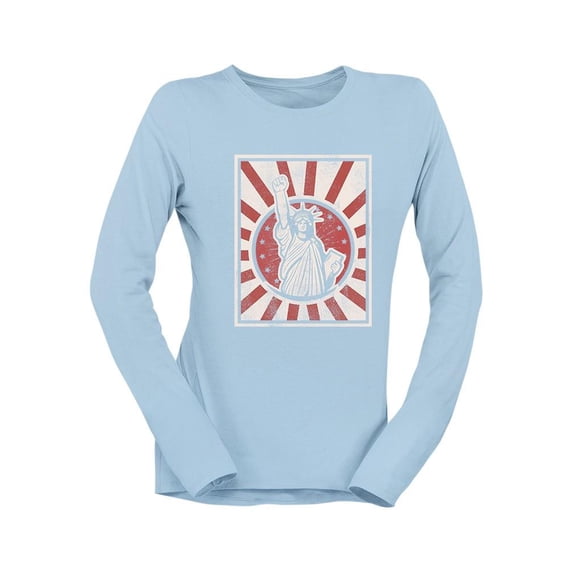 Freedom Rising Graphic Tee Long Sleeve Women's