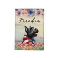 thumbnail image 1 of Freedom Scottish Terrier on Independence Day 4th of July Travel Passport Wallet Scottie Dog Lover Gifts PU Leather Passport Holder Cover - 01005, 1 of 5