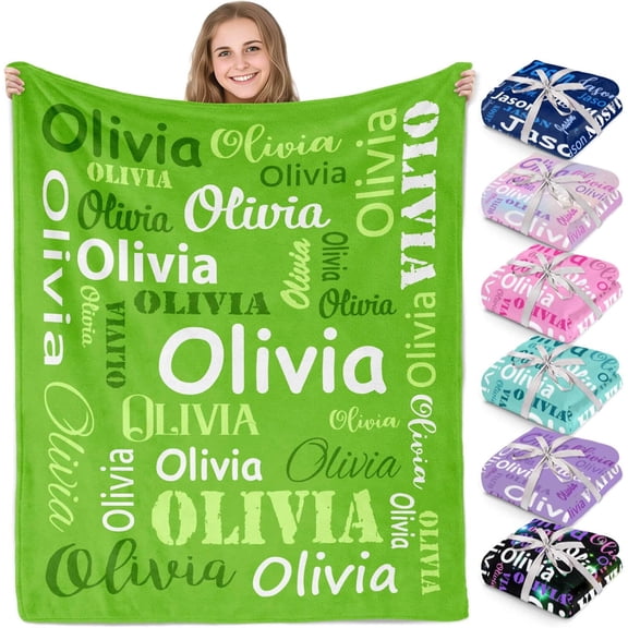 Freedom Ships Next Day, Personalized Blankets and Throws Custom Blanket with Name Customized Flannel Blanket Valentines Blanket