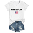 thumbnail image 1 of Freedom Shirt Freedom Tshirt For Women Men Pray Shirt Support American Values Tshirt V-Neck, 1 of 8