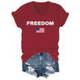 thumbnail image 1 of Freedom Shirt Freedom Tshirt For Women Men Pray Shirt Support American Values Tshirt V-Neck, 1 of 8