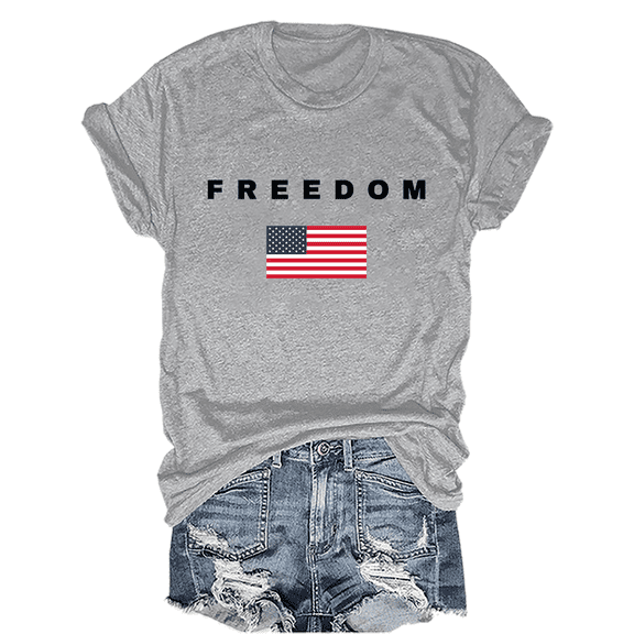 Freedom Shirt That says Freedom T-Shirt Women's Pure Cotton T-shirt