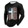 thumbnail image 1 of Freedom Shirts for Men Oversized Crew Neck Long Sleeve Tunic Tops Tees Sports Athletic Outdoor Activities Casual Loose Fit Daily Wear, 1 of 3