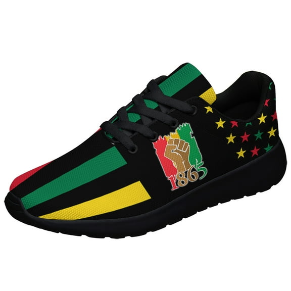 Freedom Shoes Womens Walking Tennis Shoes Mens Fashion 1865 Running Sneakers Black Size 3.5