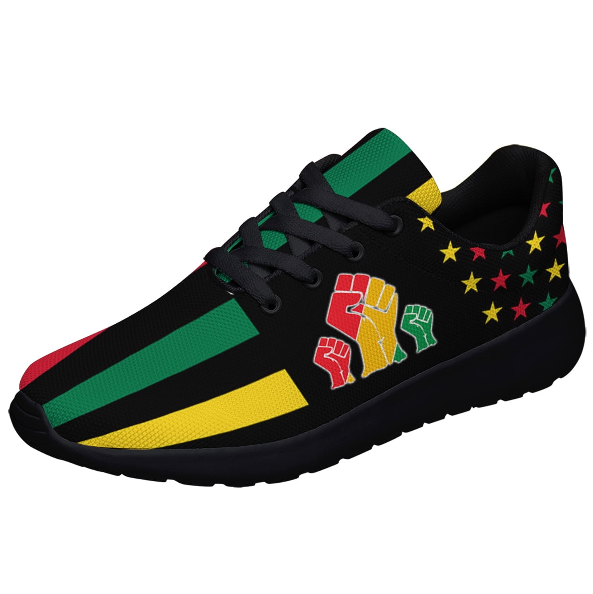 Freedom Shoes Womens Walking Tennis Shoes Mens Fashion 1865 Running Sneakers Black Size 3.5