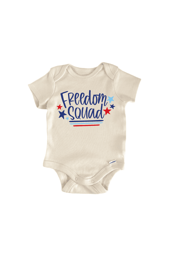 Freedom Squad July 4Th Newborn Baby Bodysuit
