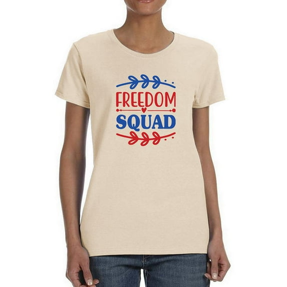 Freedom Squad W Garland T-Shirt Women -Image by Shutterstock, Female 5X-Large