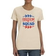 thumbnail image 1 of Freedom Squad W Garland T-Shirt Women -Image by Shutterstock, Female Medium, 1 of 4