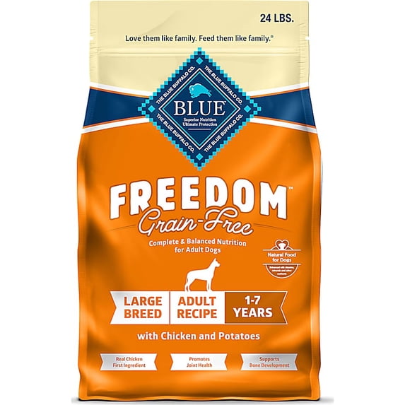 Freedom Supports Joint Health & Mobility Chicken & Potatoes Grain-Free Large Breed Dry Dog Food 24 lbs.