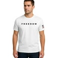 thumbnail image 1 of Freedom T-Shirt, Cotton, American Flag Design, Short Sleeve Crew Neck, Casual Wear, 1 of 3