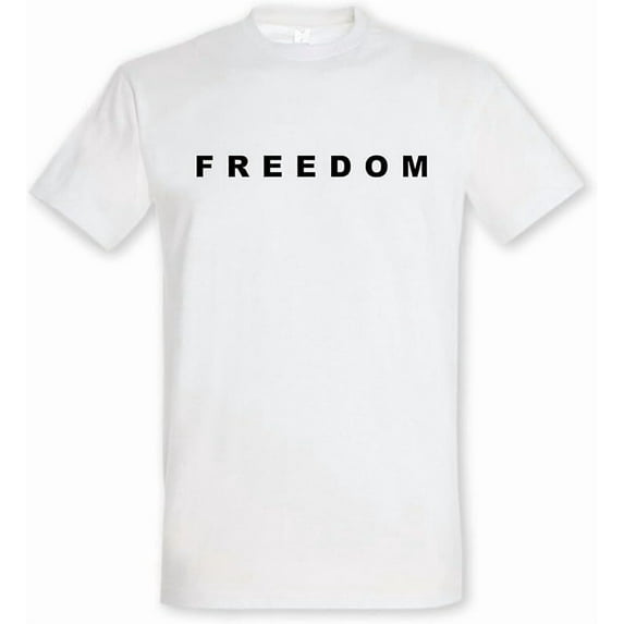 Freedom T-Shirt Freedom Merch Shirt Unisex Casual Short Sleeve Crew Neck Letter Print Graphic Tee Tops