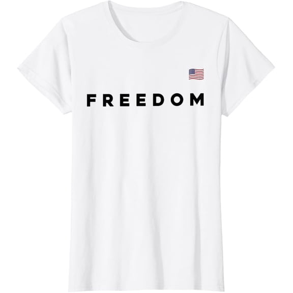 Freedom T-Shirt Freedom Merch Shirt Unisex Casual Short Sleeve Crew Neck Letter Print Graphic Tee Tops