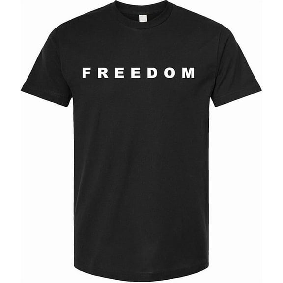 Freedom T-Shirt Freedom Merch Shirt Unisex Casual Short Sleeve Crew Neck Letter Print Graphic Tee Tops
