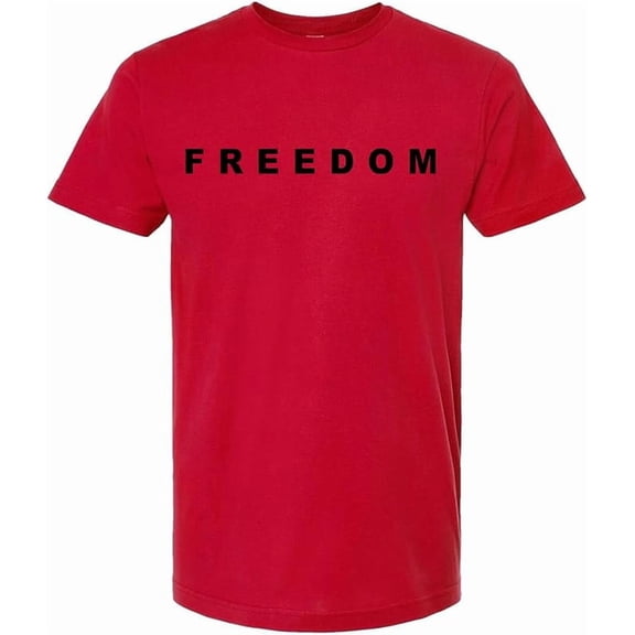 Freedom T-Shirt Freedom Merch Shirt Unisex Casual Short Sleeve Crew Neck Letter Print Graphic Tee Tops