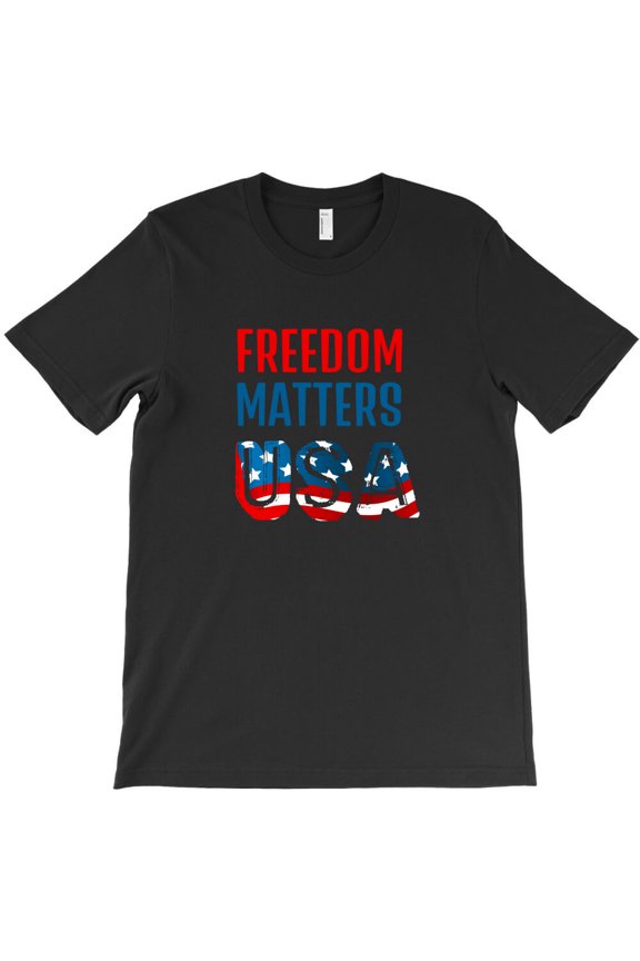 Freedom Topics American Flag, USA Patriotic Freedom And Liberty Quote - Trending Now G1306 Unisex T-Shirt, Up to Size 5XL