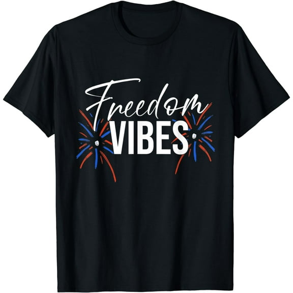 Freedom Vibes 4th of July Group Party For Independence Day T-Shirt