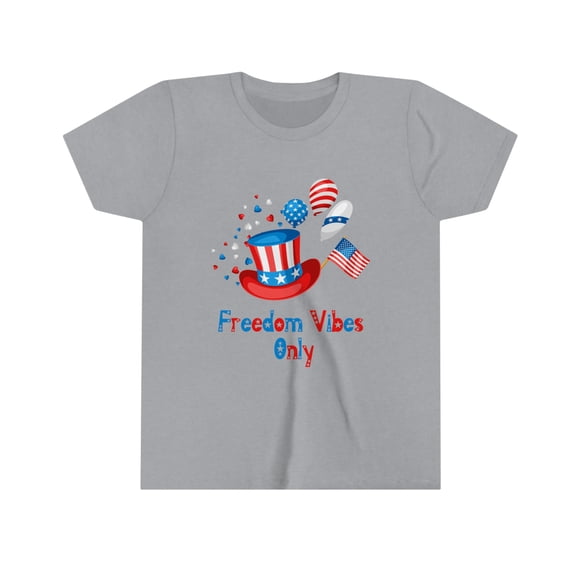 Freedom Vibes Only | Kid's 4th of July Shirt | Independence Day Tee