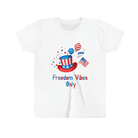 Freedom Vibes Only | Kid's 4th of July Shirt | Independence Day Tee