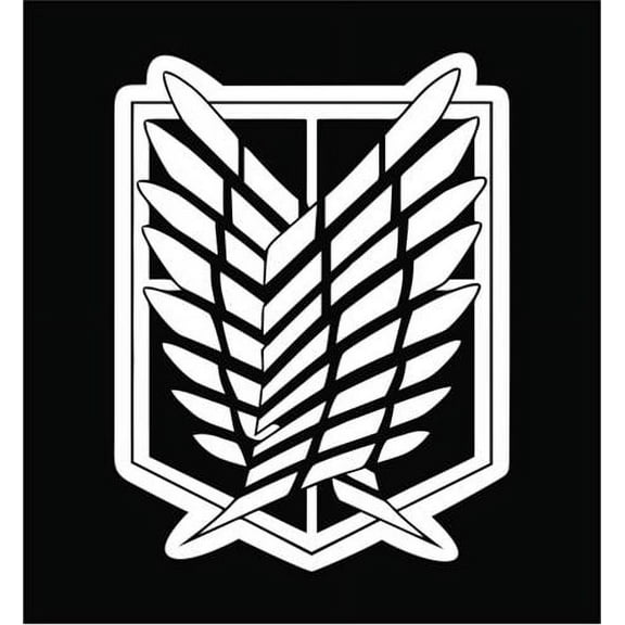 Freedom Wings Attack on Titan Vinyl Decal Sticker | Cars Trucks Vans Walls Laptops Cups | White | 5.5 inches | KCD1014