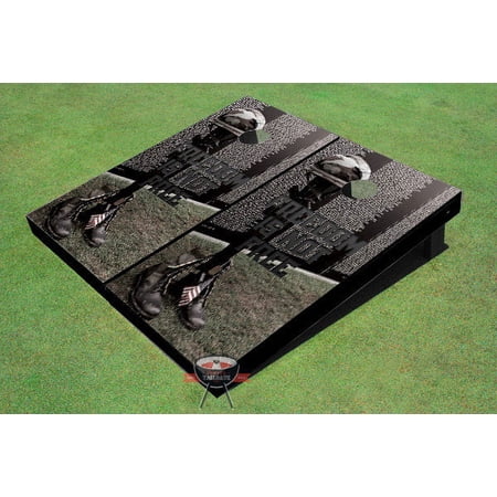 Freedom and Not Free Theme Cornhole Boards