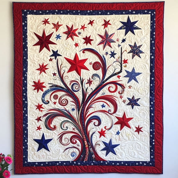 Freedom in Bloom Quilted Blanket - Walmart.com