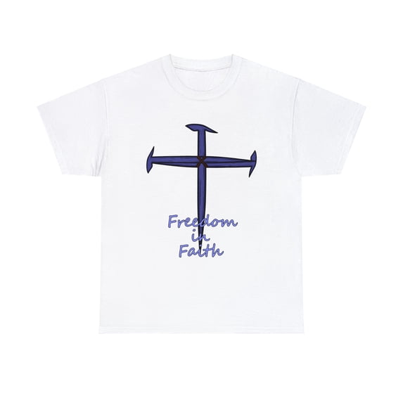 Freedom in Faith, Custom Hand Drawn Christian Art, Jesus Lives Loves You.