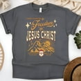 thumbnail image 1 of Freedom in Jesus Christ Shirt – Galatians 5:1 Christian Scripture Tee, Dark Heather, Size XL, 1 of 6
