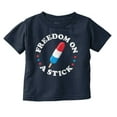 thumbnail image 1 of Freedom on a Stick Patriotic Food Youth T Shirt Tee Girls Infant Toddler Brisco Brands 6M, 1 of 5