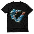 thumbnail image 1 of Freedom's Eagle" Men's T-shirt - 4th of July Celebratory Shirt with American Flag - Ideal Independence Day Gift for Patriotic Men - Large Black, 1 of 9