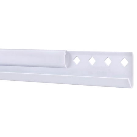 FreedomRail 24 In. White Horizontal Hanging Rail with Cover 7913452411